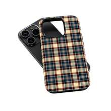 Gingham Checkered Phone Case Fall Plaid Phone Case Tartan Fabric Print Cover Compatible With IPhone 17 16 15 14 Pro Max Plus 13 12 11 - Multicolor - View 5