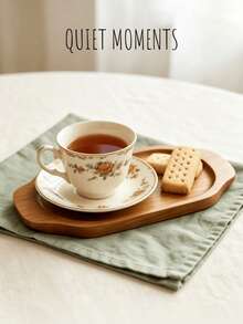 Rosewood Tray, Wooden Tray, Kitchen Supplies, Two Sizes Available, Wooden Display Tray, Can Store And Hold Candy, Snacks, Dried Fruits, Tableware, Cakes And Desserts; Multi-Functional Desktop Display Tray, Suitable For Kitchen, Birthday Platter, Home Decor, Coffee Table And Home Decoration, Also Applicable For Holidays, Beach, Bedroom And Other Multiple Scenes. - View 8