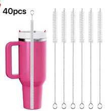 40/30/20oz Cup Reusable Straw Cleaning Brush, Suitable For 12mm Diameter Pipes, Also Applicable To Water Bottles And Tubular Items - Multicolor - View 16