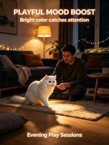 1/2/3/4/5/6pcs Interactive Cat Teaser Wand, Suitable For Indoor Boredom Relief, Dental Chew Rope, Large Size Interactive Cat Kick Toy Game Enthusiast Gift Accessory - Multicolor - View 5