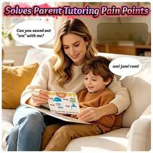 1 Set Children's English Phonics Learning Flash Cards, Educational Cognitive Game Toy, Memory Training - Multicolor - View 8
