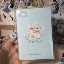 Cute Undated Weekly Planner Notebook, Portable Mini PVC Cover Diary, Kawaii Penguin Ice Cream Pattern, Undated Weekly Planner With Weekly Summary, Pocket Size Schedule Notebook - A - View 5
