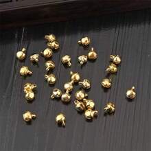 100pcs 6mm/8mm/10mm/12mm Decorative Bells DIY Handmade Holiday Decoration Dog Collar Accessories Phone Strap Accessories - Bell - View 9
