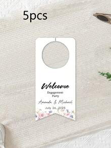 Customized Water Bottle Labels, Personalized Name And Event Date, Elegant Decoration, Suitable For Weddings, Parties, Birthdays And Christenings, Ideal Gifts For Brides, Grooms And Guests, Perfect For Receptions, Bridal Showers, Engagements, Also As Toast And Souvenir Labels - Multicolor - View 76