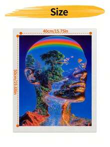 DIY Surreal Landscape Human Head (Frameless 8x12 / 16x20 Inches) Paint By Numbers Kit (Acrylic) Arts & Crafts For Adult Beginners, Relaxing Home Wall Decor, And Unique Creative Holiday Gifts - Sets - View 9