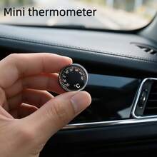 Mini Car Thermometer – Compact Analog Temperature Gauge For Dashboard & Air Vent, No Battery Needed, Universal Auto Interior Accessory - A - View 10