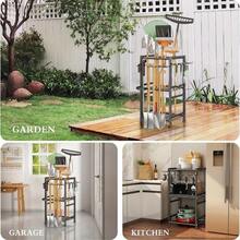 Supports de rangement pour outils de garage - Noir - Voir 6