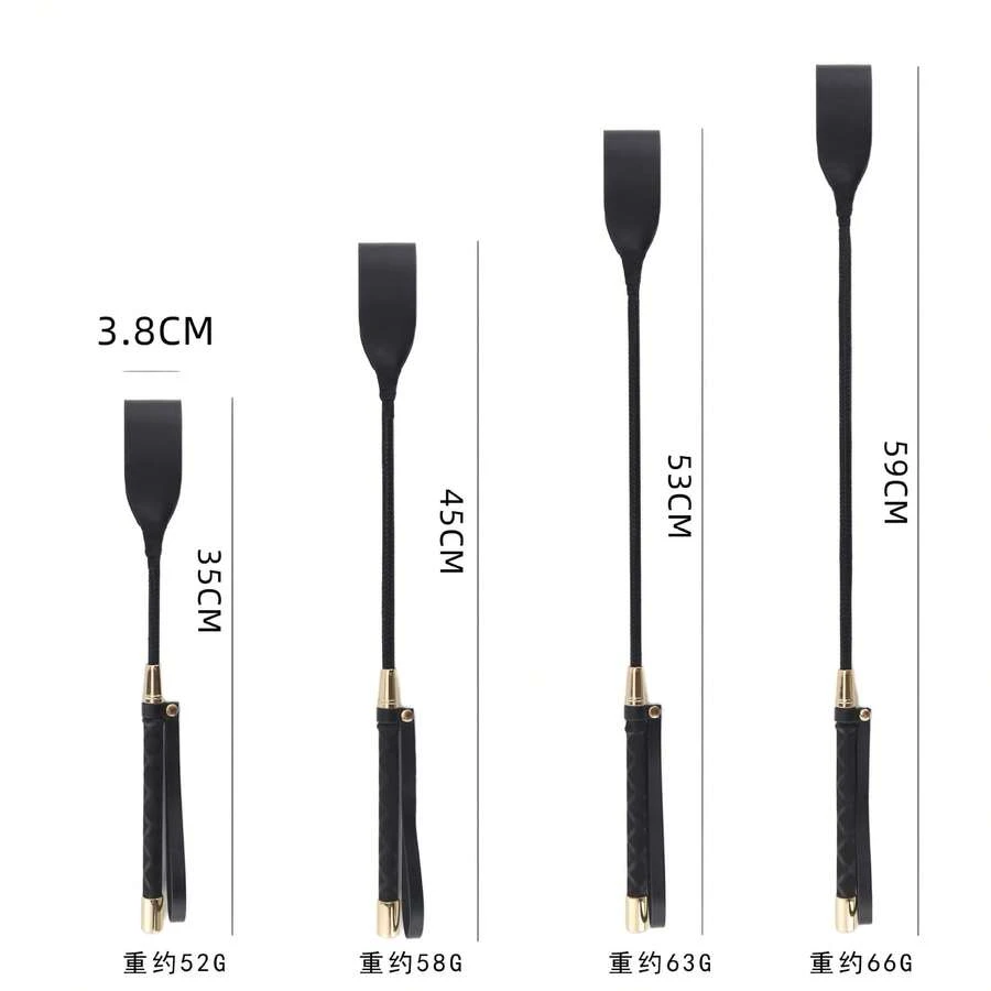 2 Pieces Set Of 59,53,34cm Outdoor Extreme Sports, Essential For Daily Riding With A Whip, Equestrian Whip In English Style, And Riding Assisted Synthetic Leather Material With Good Flexibility, Suitable For All - Multicolor - View 1