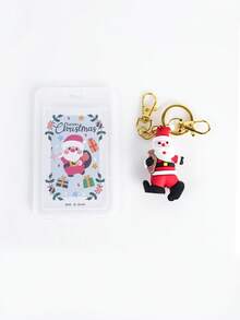 Christmas Vertical Card Sleeve -With Christmas Tree Elk And Other Styling Pendants, Student Work Certificate Dust Protective Sleeve Card Sleeve - Multicolor - View 15