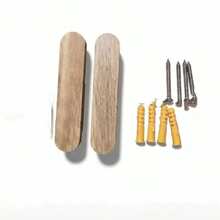 2pcs Solid Wood Wall Hooks, Strong Load-Bearing Wooden Coat Hooks, Minimalist Wall Hat Rack And Towel Rack, Space-Saving Entryway Storage Accessories, Suitable For Bathroom, Bedroom And Home Decor - View 11