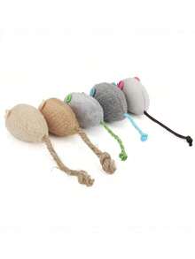 1pc Plush Doll, Realistic Simulation Mouse, Random Color, Suitable For Cat Lovers And Cat Moms, Dog Lovers And Dog Moms, Pet Doll For Cat/Dog Lovers. Happy Puppy, Having Fun Today! - Multi-color - View 10