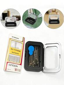 Multifunctional Magnetic Sewing Needle Box, Durable Steel Storage Case, Strong Magnetic Adsorption For Needles And Buttons, Portable Embroidery Patchwork Craft Storage Box, Best Gift For Craft Enthusiasts, Mothers And Tailors - Multicolor - View 9
