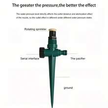 360 Degree Rotating Automatic Sprinkler - Dual-Use Adjustable, Suitable For Lawn, Farmland And Greenhouse Irrigation - Greenhouse Sprinkler | Dual Nozzle | Wide Application, Lawn Sprinkler, Garden Supplies, Gardening, Outdoor Garden Decor, Home, Autumn Home Decor, Wedding Decor, Flower Pot Care Tools, Wedding Supplies, Halloween Party Supplies, Plant Accessories Tools, Halloween Party Decor, Halloween Party, Home Decor And Accessories, Gardening Supplies, Halloween Decor, Halloween Decorations, Halloween Home Decor, - Multiple Styles - View 6