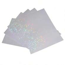 10/20/50 Sheets A4 Size 8.3x11.7 Inch Holographic Sticker Paper - Cold Laminated PVC Self-Adhesive Film, Cracked Glass Effect, Suitable For Crafts, Scrapbooking, Gift Wrapping And Party Decoration, Scrapbooking Supplies | Decorative Overlay | Rainbow Color - Crushed Glass - View 3