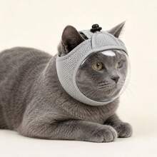 Transparent Cat Head Cover That Doesn't Block Vision, Breathable Cat Face Mask, Anti-Lick Anti-Scratch Comfortable Mask, Pet Supplies - Multicolor - View 1