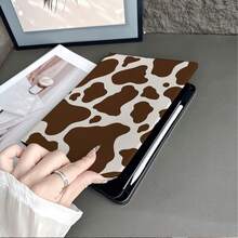 1件復古棕色牛紋平板翻蓋保護殼，附筆槽，相容 iPad 10代 Smart Case/Air 13(M3 2025)/Air 11/11(A16 2025)，相容 OPPO Pad、MatePad、Pad、Honor Pad、Pad - 彩色 - 查看 9