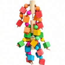 1pc Random Color & Style Large Parrot Chewing Toy Colorful Climbing Ladder Bird Cage Boredom Relief - View 3
