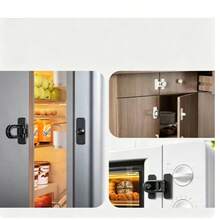 1pc Plastic Door Lock, Flip Sliding Latch With Spring Mechanism, Suitable For Pet Doors, Garages, Bathrooms And Garden Locks - Multicolor - View 3