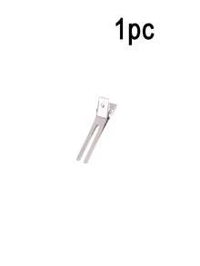 50/20/10/1pc Double-Prong Curling Clips, Metal Alligator Hair Clips Rust-Resistant Duckbill Clips-Sectioning Clips For Curling, Makeup, Hairstyling, And DIY Styling (Silver) - Multicolor - View 9