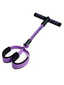 New Contrast Color Foot Resistance Band, 6-Tube Yoga Auxiliary Rope, Sit-Up Training Leg Stretching Band, Yoga Mat Hand Resistance Band Elastic Rope, Suitable For Abdominal And Arm Fitness, Applicable To Various Occasions, Super Convenient To Use Anytime And Anywhere - Multicolor - View 12