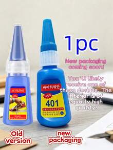 1pc 401 Strong Quick-Dry Glue 10g, Colorless Low-Odor Waterproof Heat-Resistant Multi-Purpose Repair Glue, Suitable For Rhinestone Jewelry Shoe Repair, Household Metal Plastic Wood Crafts, Strong Bonding Long-Lasting - 401 Nail Art Glue - View 5