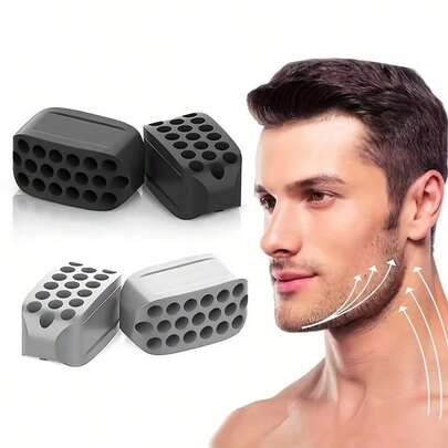 Masseter Muscle Training Ball - Silicone Jawline Trainer For Strengthening Masseter Muscles And Shaping Jawline And Double Chin Jaw Exerciser Silica Durable Anti Aging Neck Face Toning Jawline Muscle Training Slimming Face Chin Cheek