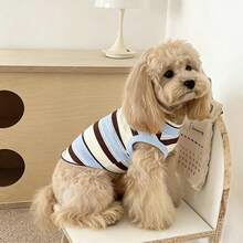 Spring/Autumn New Striped Vest For Dogs And Cats, Suitable For Schnauzer, Bichon, Maltese, Yorkshire Terrier, Small Dog Clothing - Multicolor - View 11