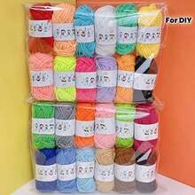 12pcs Multi-Color Medium-Thick Yarn Set, Hand-Made DIY Knitting Material Yarn, Knitting, Crochet Supplies, Suitable For Hand-Crocheted Yarn Handicrafts - Set A - View 7