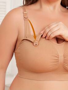 3pcs Maternity Nursing Bras, Comfortable & Supportive, Multi-Color, Plus Size, Designed For Postpartum Breastfeeding To Protect Mothers' Breast Health - Multicolor - View 7