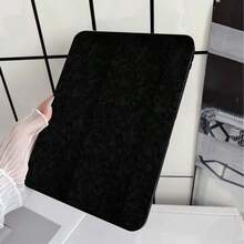 白色背景黑色波點優雅蕾絲裝飾平板保護殼，附筆槽，相容 iPad 10th Gen 智慧保護殼/11(A16 2025)/相容 Galaxy S9/S7/S10+/相容 /相容 - 彩色 - 查看 6