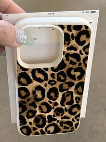 1件裝 黑金豹紋 2D圖案 啞光荔枝紋 全包防摔 TPU 時尚手機殼，相容 iPhone 11 12 13 14 15 16 17 18 Pro Max/Plus、A56/55/54/53/52/51、S25/24/23/22/21 系列，防指紋保護殼 - 彩色 - 查看 2