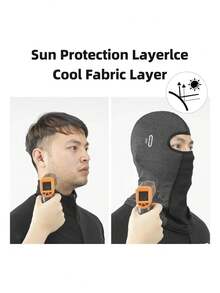 1pc Unisex Solid Color Nylon Balaclava Hat With Eyeglass Frame Hole, Full Face Mask Head Cover For Cycling, Suitable For Daily Wear And Outdoor Activities - Multicolor - View 8