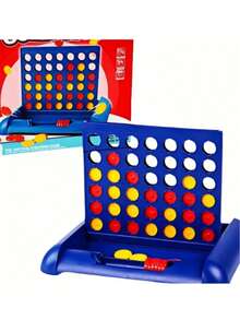 A 3D Portable Four-In-A-Row, Tic-Tac-Toe Desktop Game, Board Game, Multiplayer Game, Suitable For Multiple Players, Can Be Given As A Gift - Multicolor - View 5