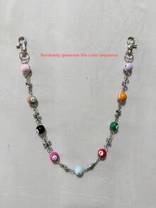 Corrente de Cintura com Dados Coloridos da Sorte 2026, Acessório de Luxo Unissex da Moda Hip Hop, Chaveiro Minimalista Versátil [Envio com Ordem de Cores Aleatória] - Multicolorido - Visão 6
