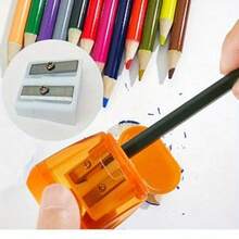 3pcs/Set (Random Pencil Sharpener + Random Tassel Bookmark + Random Cartoon Bookmark Ruler) Dual-Hole Pencil Sharpener Set, Random Color, Manual Pencil Sharpener, Suitable For School Classroom Art Supplies, Portable Pencil Sharpener, Compatible With Standard And Jumbo Pencils, Back To School/Halloween/Christmas Essential, Great Value Set/Limited Time Offer - 3-piece Set - View 8