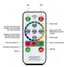 DJ Party Light 2-In-1 Disco Ball Stage Light, LED Sound-Activated Strobe Pattern Projection Lamp, Suitable For Family Gatherings, Outdoor Camping, Christmas, Halloween, Karaoke Bars, Birthday Parties, Weddings, Clubs, Atmosphere Lights - Party Lights - View 13
