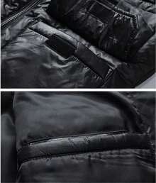 Men Thermal Underwear Vests - Black - View 5
