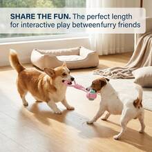 Knotted Dog Toy Durable Interactive Training Rope Toy Suitable For All Dog Sizes Indoor And Outdoor Play And Dental Cleaning - Pink - View 9