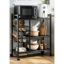Storage Islands & Carts - Black - View 5
