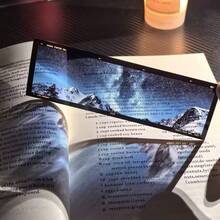 2pcs Movie Style Bookmarks, Landscape Bookmarks, Art Movie Inspired Acrylic Bookmarks, Semi-Transparent Light And Shadow Art Bookmarks, Student, Teacher Reading Page Markers, Stationery Supplies, Back To School - A - View 11