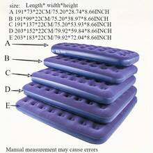 Camping Inflatable Mattress, Thick Textured PVC, Wear-Resistant Skin-Friendly, Breathable High Elasticity, Quick Inflation And Deflation, Foldable Waterproof, Suitable For Bedroom Guest Bed, Car Driving, Patio Garden Picnic Use - Multicolor - View 6