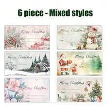 180pcs/Roll Merry Christmas Gift Labels, Penguin Pattern Christmas Name Stickers, Used For Gift Wrapping, Christmas Label Sticker Set, Santa Claus Gift Bag Labels, Boy Girl Gift Decoration Christmas Labels, Christmas Supplies - Christmas Gift + Snowman - View 7
