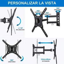 TV Mounts, Stands & Turntables - Black - View 8