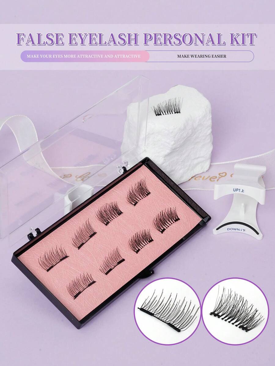 Glue-Free Magnetic Design Soft Fluffy Curly Eyelashes With Natural Arc, Lightweight And Comfortable On Eyelids, Exquisite Makeup Look - View 1