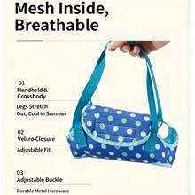 Spotted Pet Backpack Dog Carrier Bag, Portable Breathable Small Dog & Cat Bag, Crossbody One Shoulder Small Pet Bag - Multicolor - View 5