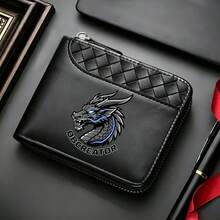 1pc Men's Luxury PU Wallet | Black, Zipper Closure, Multiple Card Slots, Large Capacity, Stitched Design - Perfect Gift For Father, Husband, Brother - Multicolor - View 23