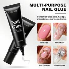 LIMEGIRL 1PC/2PCS 20g Nail Glue For Press-On Nails, Quick-Dry Nail Adhesive, No UV/LED Lamp Required, Easy Application - 2-piece Nail Glue Set - View 2