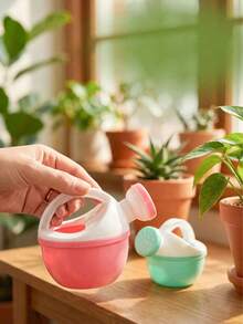 1/2/3pcs Mini Plastic Watering Can, Ergonomic Handle, Suitable For Indoor And Outdoor Plants, Gardening Plant Care, Bathtub Swimming Pool Beach - Multicolor - View 11