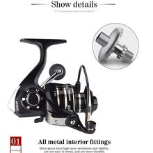 OKUMA Spinning Reel, Saltwater & Freshwater Universal, Casting Fishing Reel, Fishing Tackle, Ultra-Light Metal Frame, Smooth & Durable, High-Speed Fishing Reel - Multicolor - View 4