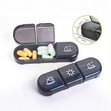 1 Pack Weekly Pill Organizer, 4 Times A Day, Large Daily Pill Box, 7-Day Portable Travel, Light-Proof Pill Case For Fish Oil, Vitamins, Supplements, Medication - View 7